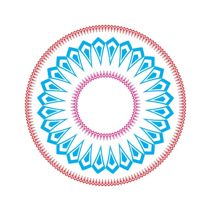 Simple mandala design pattern
