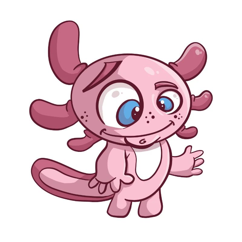 Niedliches süßes Axolotl