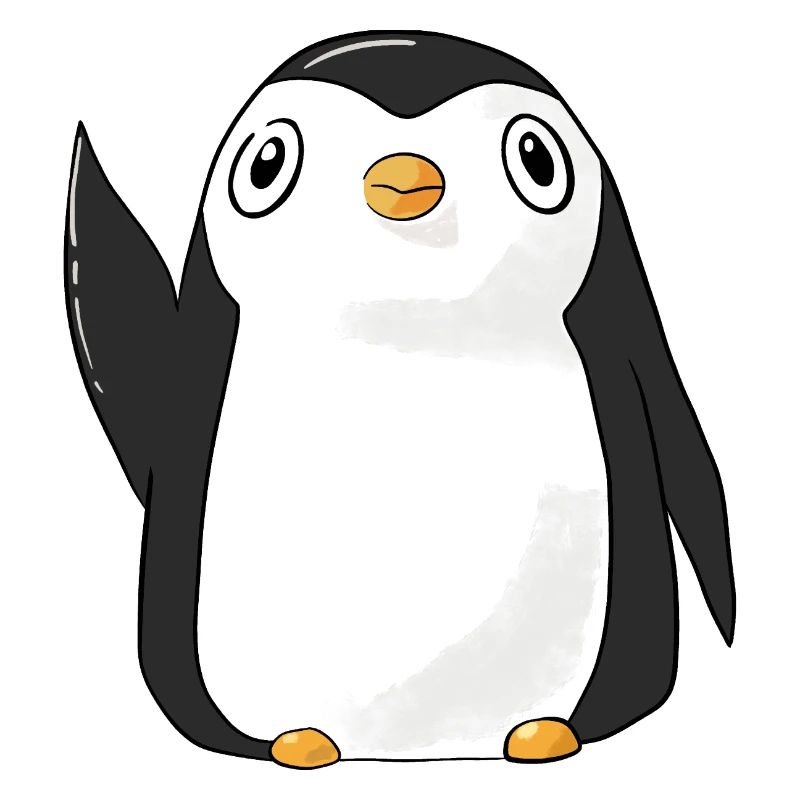 Winkender Pinguin