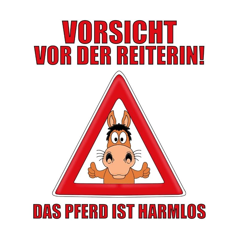PFERD - PONY - VORSICHT VOR DER REITERIN...