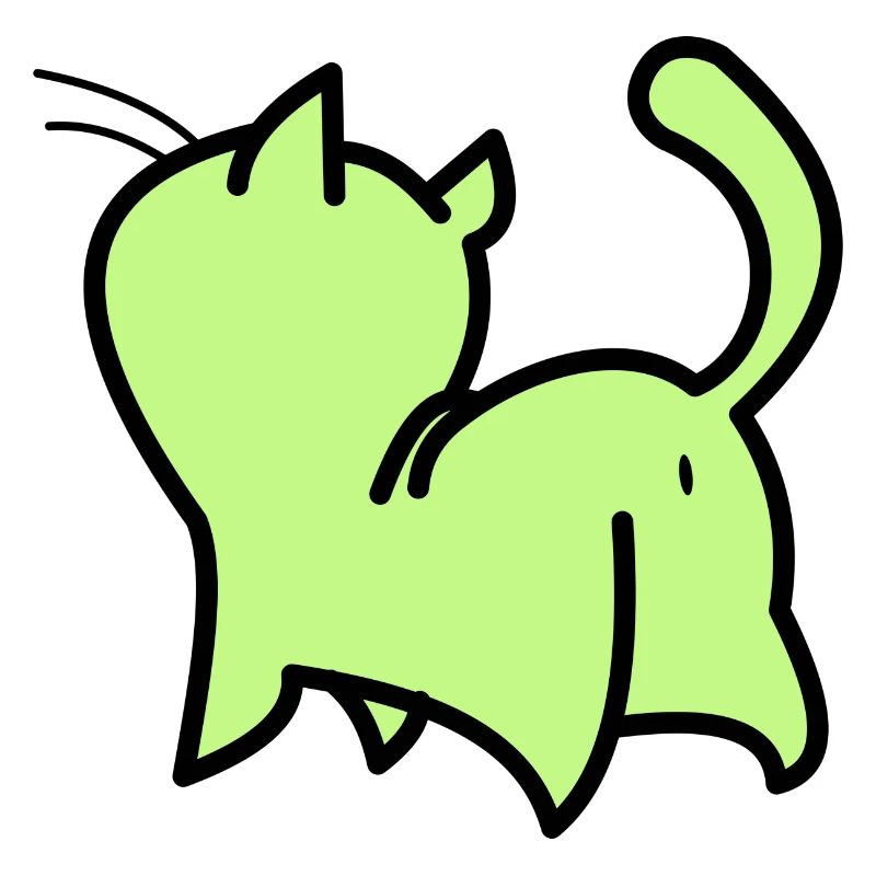 katze grün