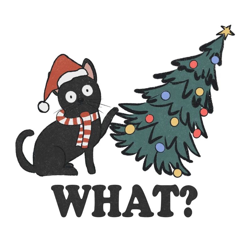 What? Katze Weihnachten