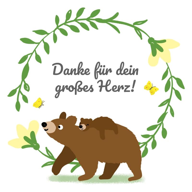 Kranz mit Bär