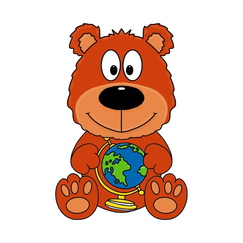 GLOBUS - ERDE - WELT - TEDDY - TEDDYBÄR - BÄR