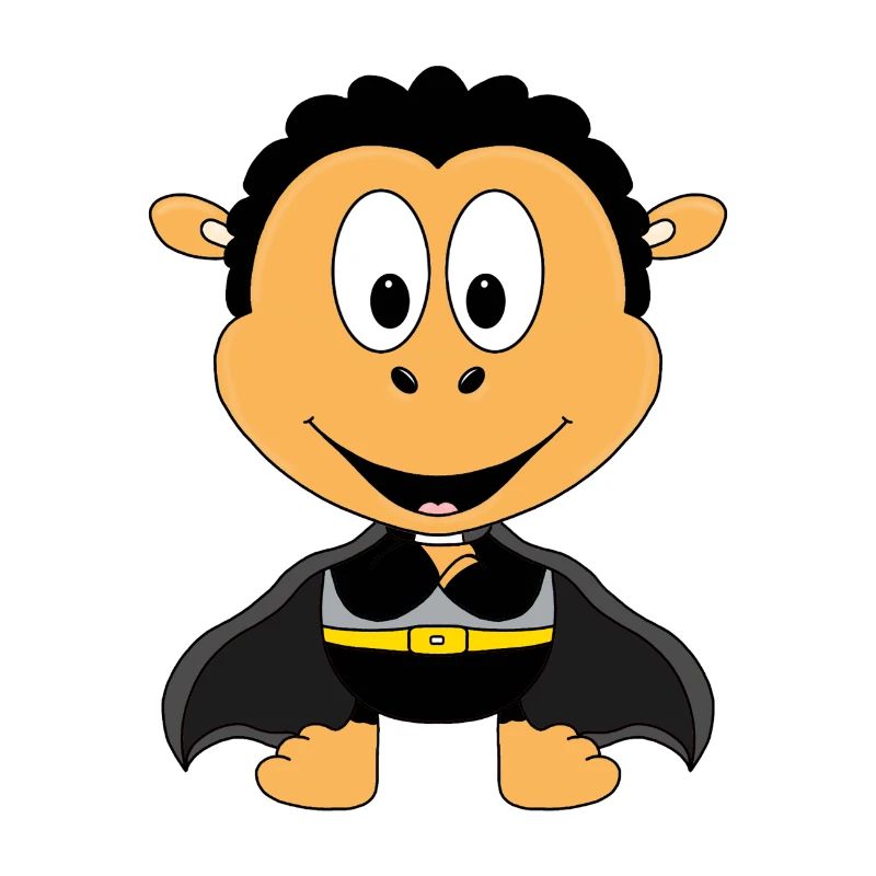 SCHWARZES SCHAF - SUPERHELD - HELD - TIER