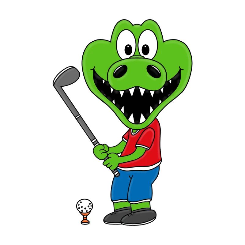 KROKODIL - GOLF - GOLFER - SPORT - TIER