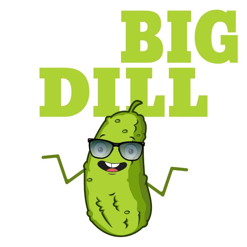 Pas de gros concombre cornichon à l’aneth