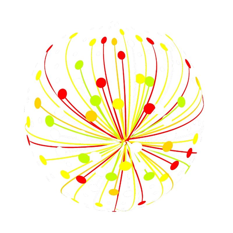 Explosion abstraite multicolore
