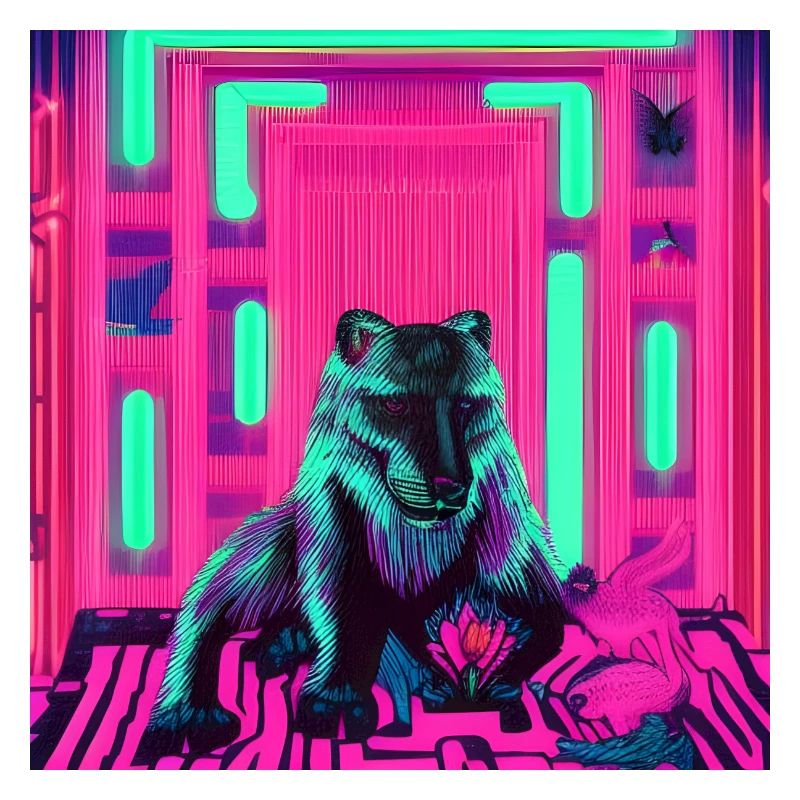 Wolf neon