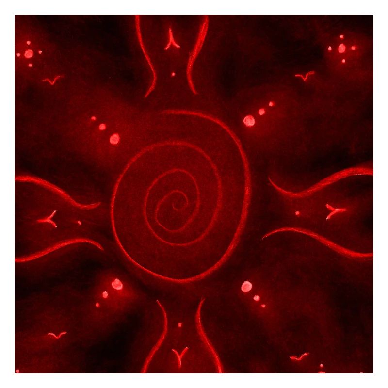 SONNIGES ROTES MANDALA