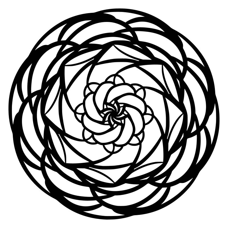 Round Mandala Pattern