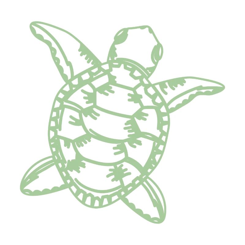 Schildkröte in Grün