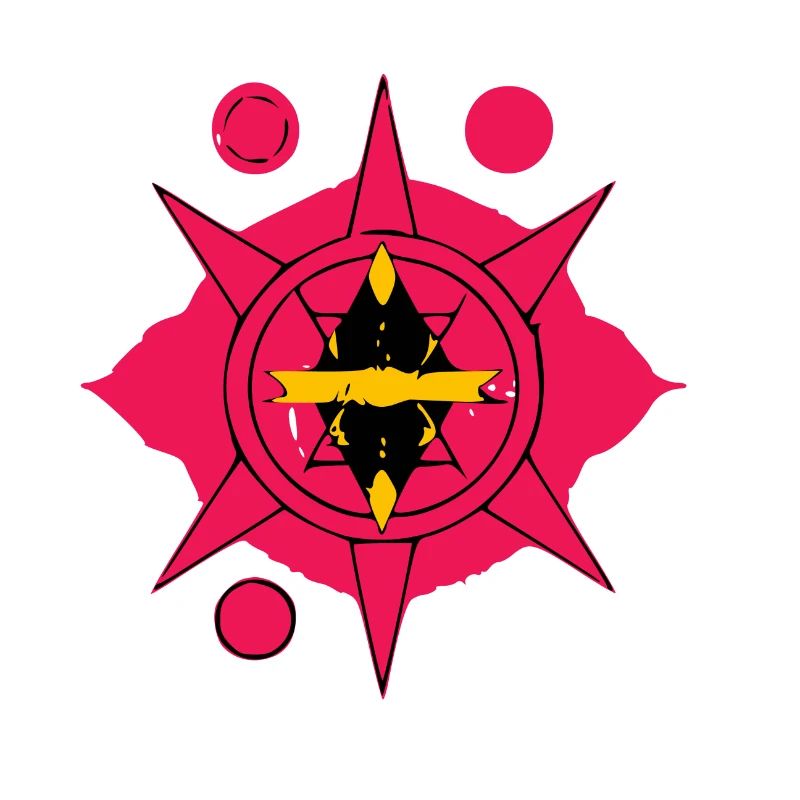 Roter heiliger Talisman