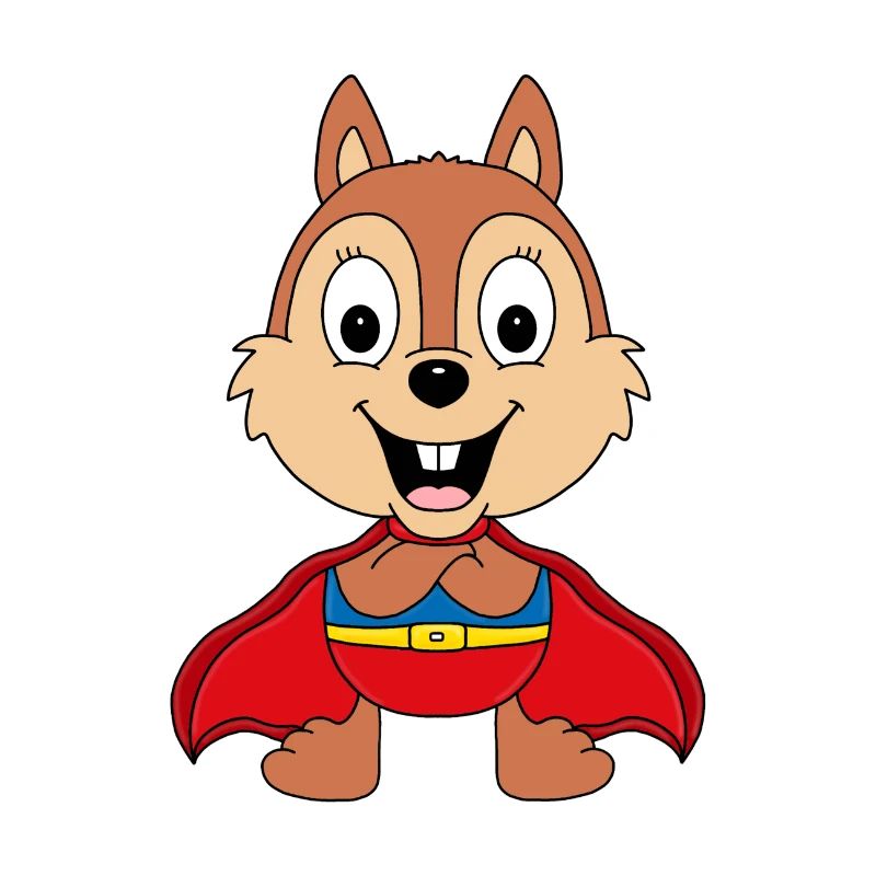 SUPERHELD - EICHHÖRNCHEN - TIER - TIERISCH