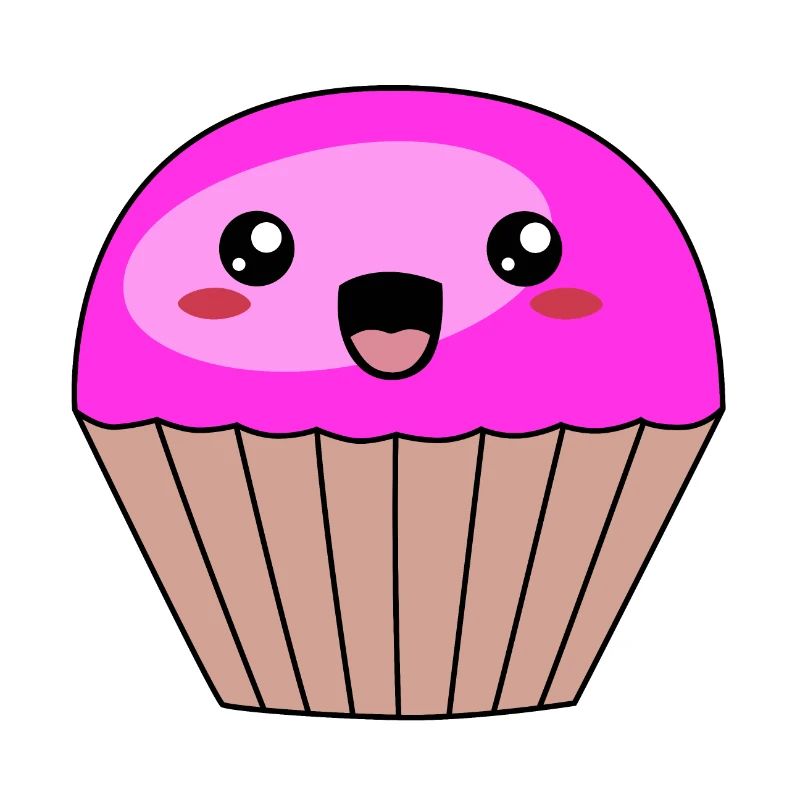 süßer violetter Muffin