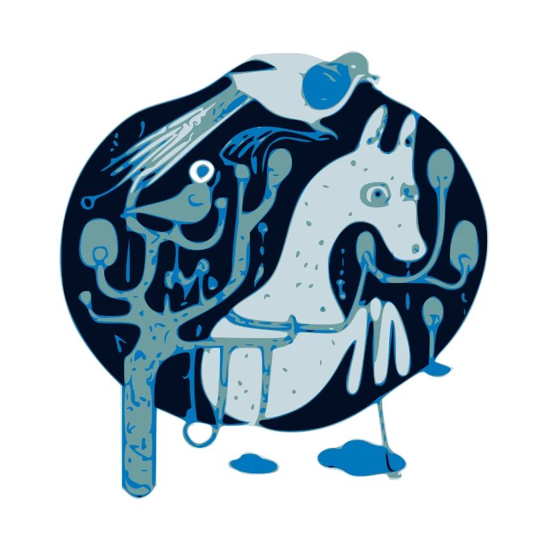 Pfau und Reh