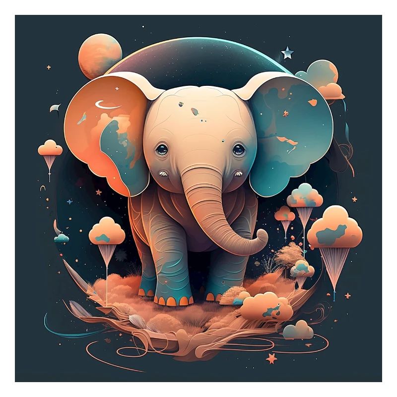 Süßer Elefant Fantasy