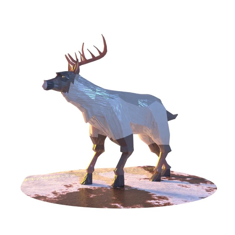 Low Poly Rentiere
