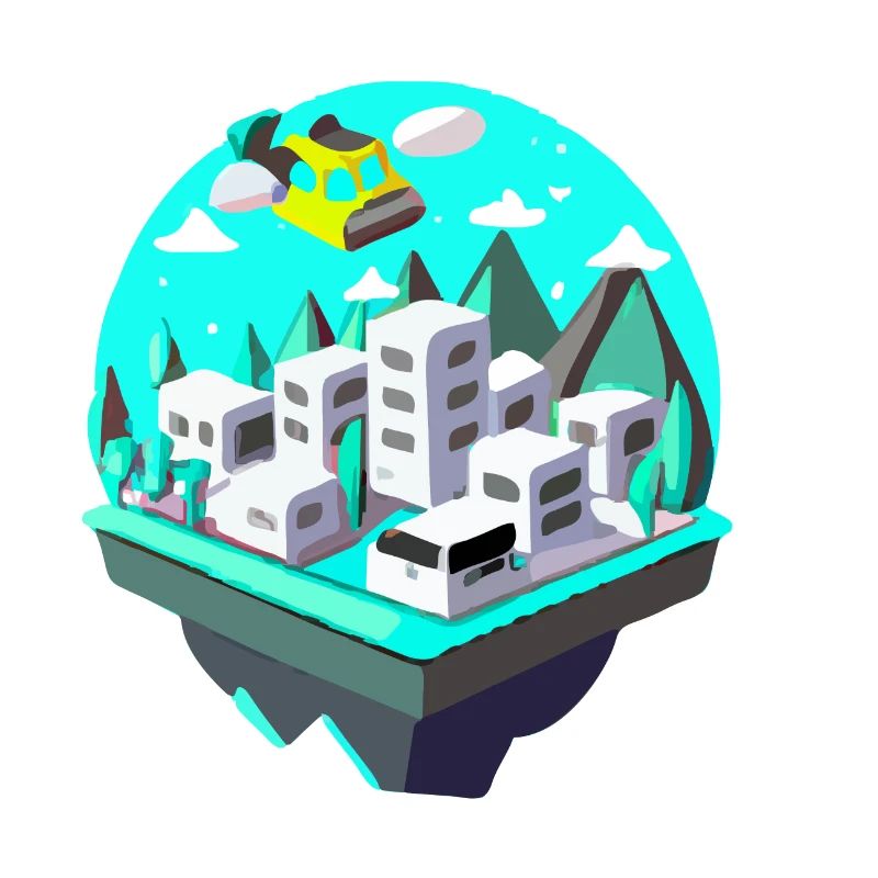 Futuristische Landschaft