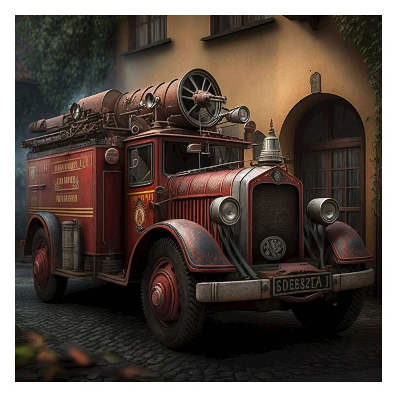 Nostalgisches Feuerwehrfahrzeug