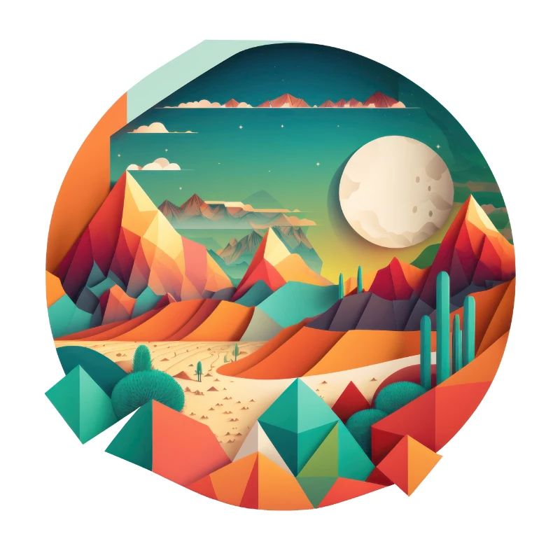 Geometrische Landschaft