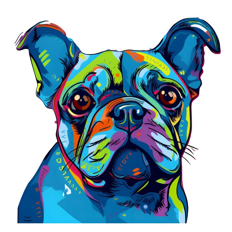 Hund farbig