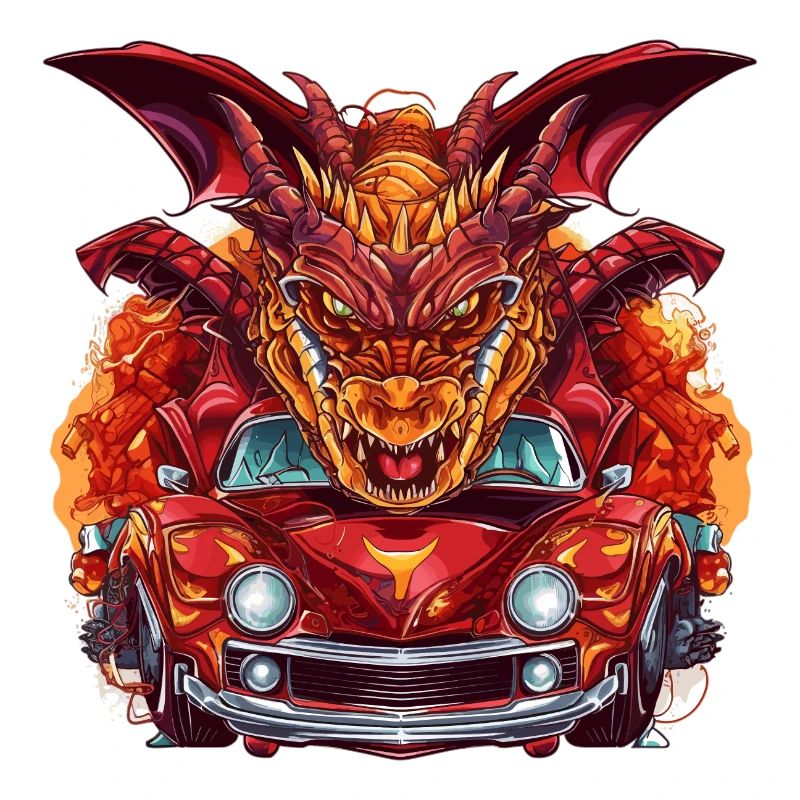 Drachen Auto