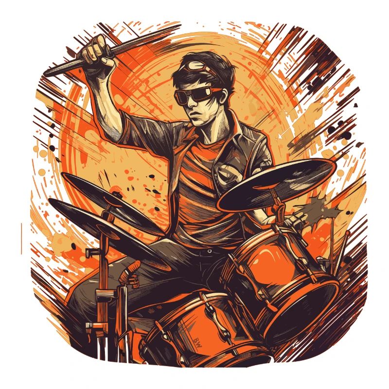 Drummer orange