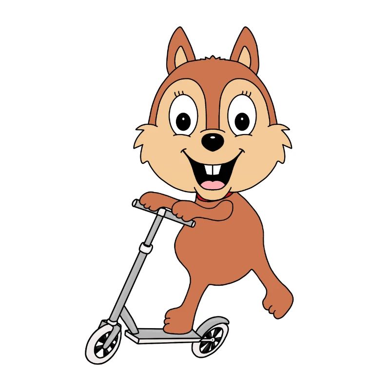 ROLLER - EICHHÖRNCHEN - TIER - KIND - BABY