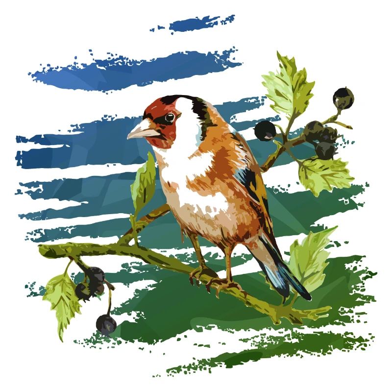 Bunter Vogel