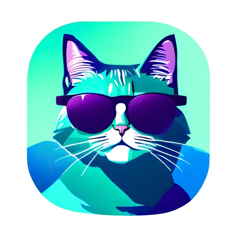Katze mit Sonnenbrille