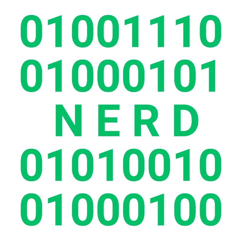 Nerd in Binärcode