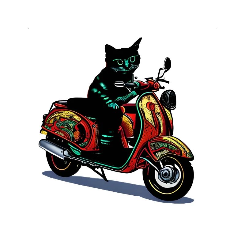 Motorrad Katze