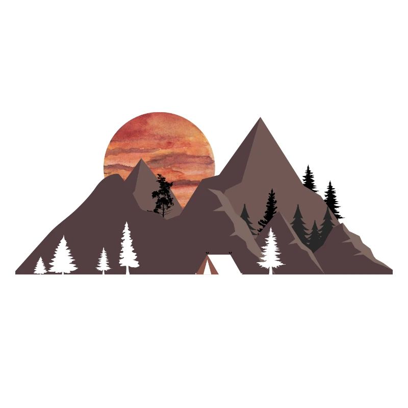 Mountain camping- gift idea for camping lovers