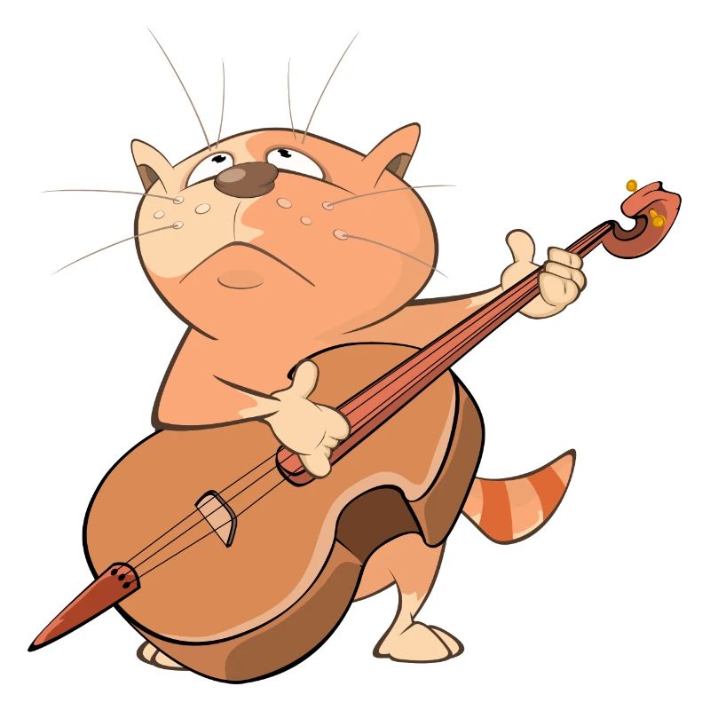 Katze spielt Musik