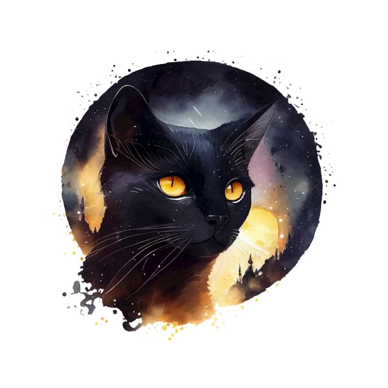 Schwarze Katze