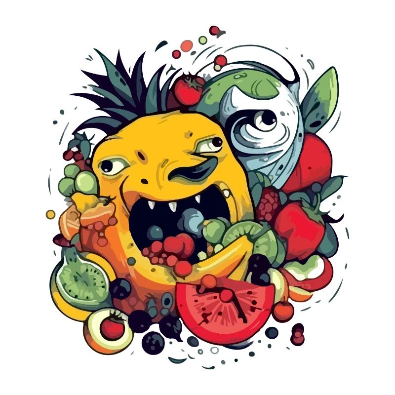 Fruit-devouring pineapple
