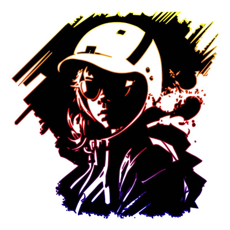 Madchen in Helmet