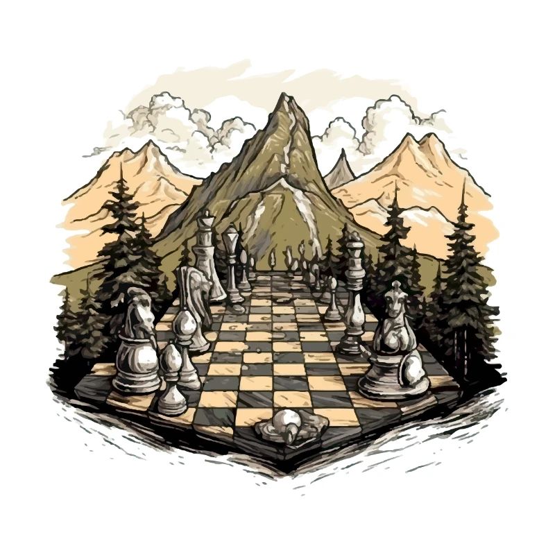 Berg-Schachbrett