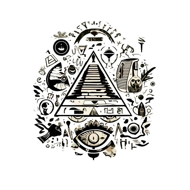 Auge und Pyramide