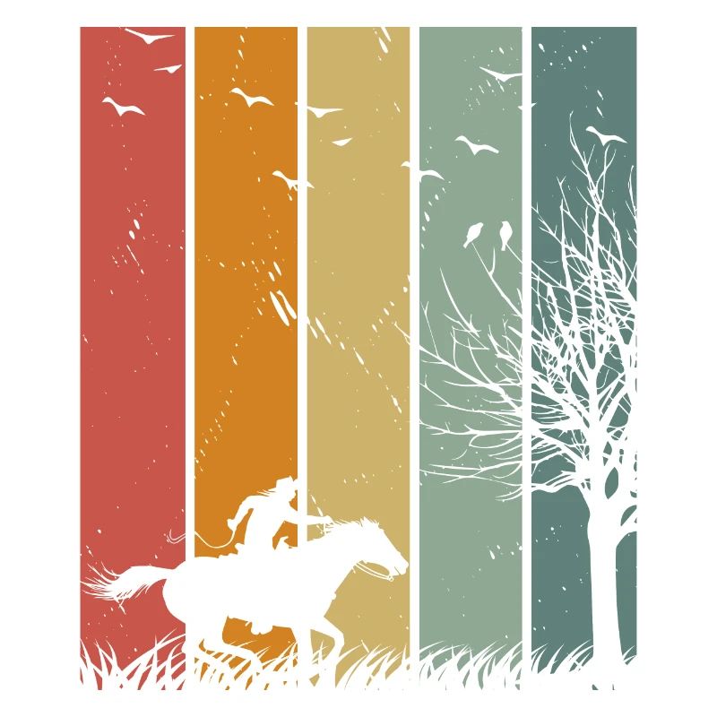 Retro Pferd Pferd
