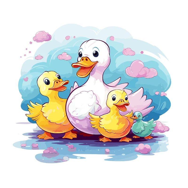 die Entenfamilie