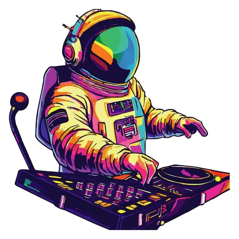 Astronaut DJ Geschenkidee