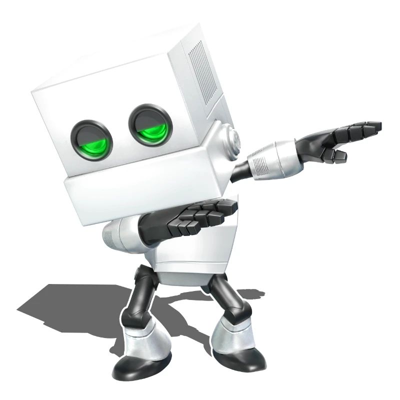 Dabbing Chibi Roboter
