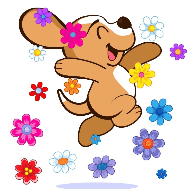 Happy Hippie Beagle