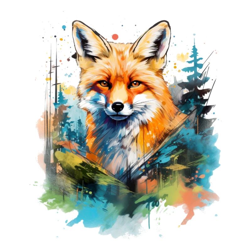 Rotfuchs, Aquarellfuchs