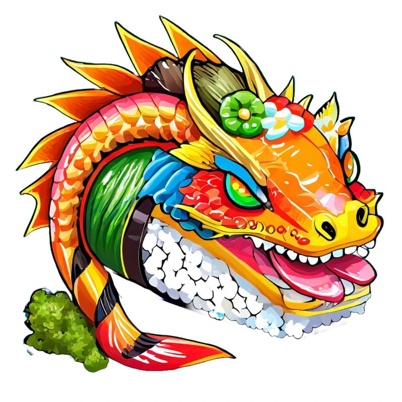 Sushi-Drache
