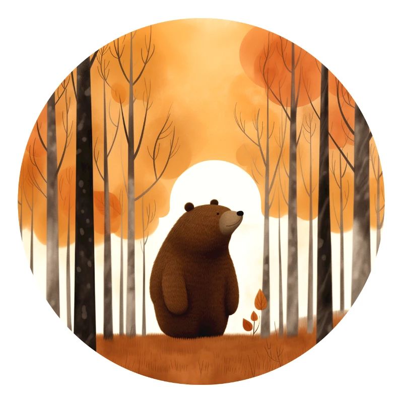Bär im Herbstwald