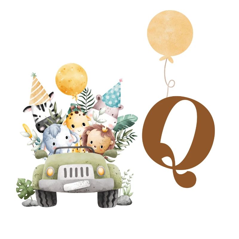 Buchstabe Q Safari