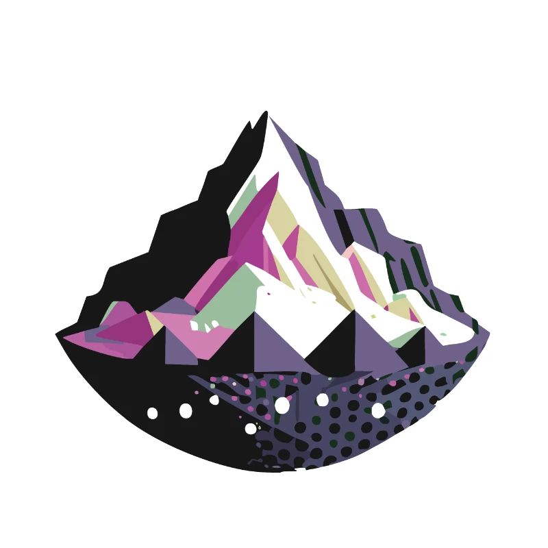 Abstraktes Berg-Logo